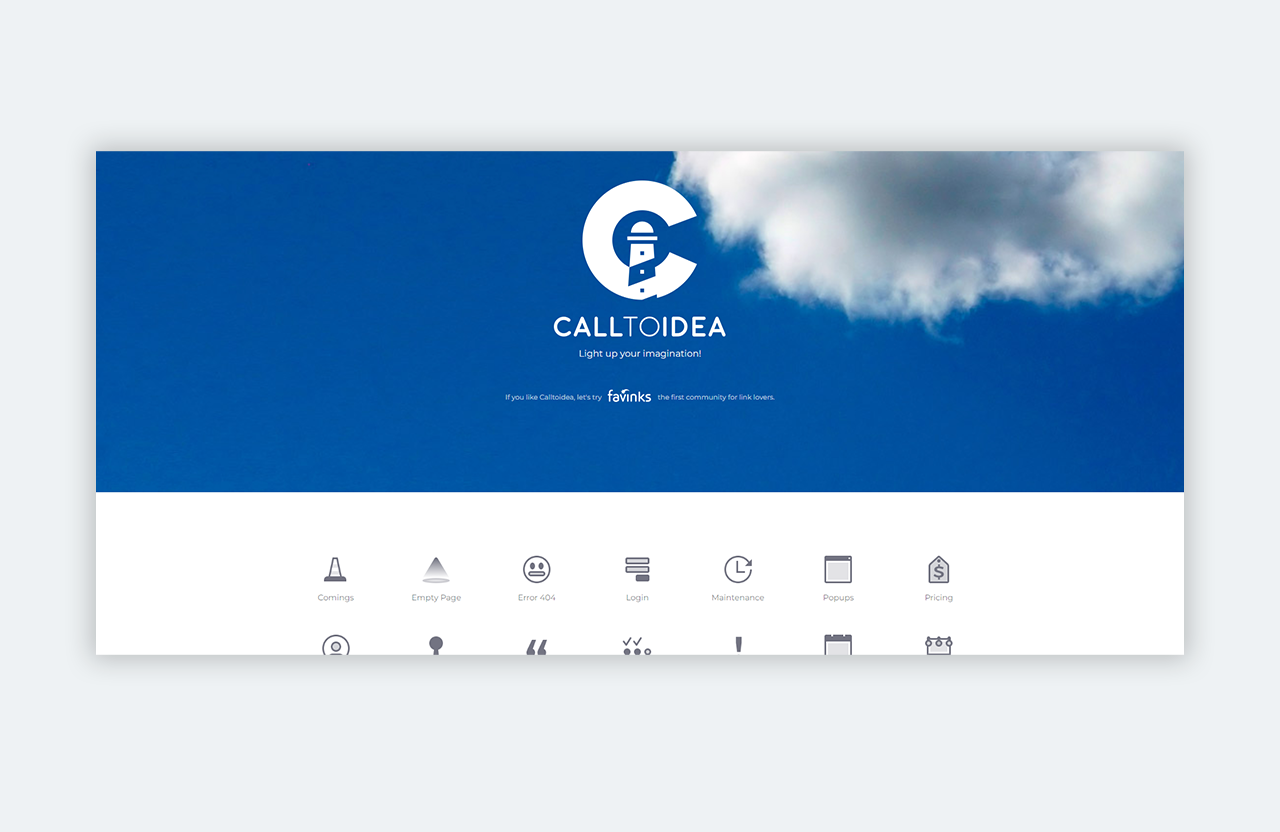 Screenshot of calltoidea.com