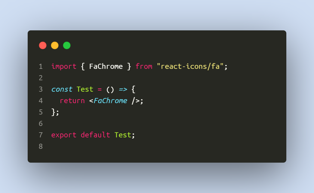 Screenshot of code