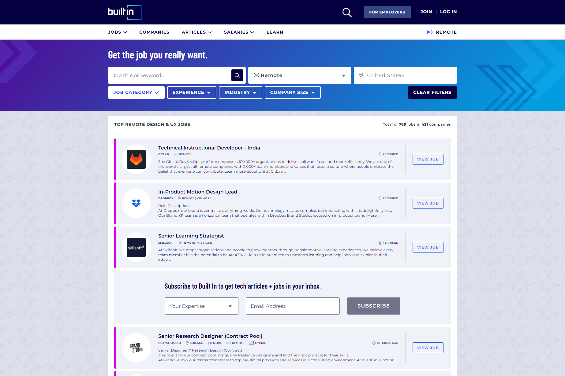 Screenshot of Builtin